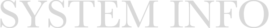 ststem info